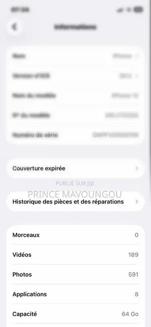Nouveau Apple iPhone 12 64 GB Blanc