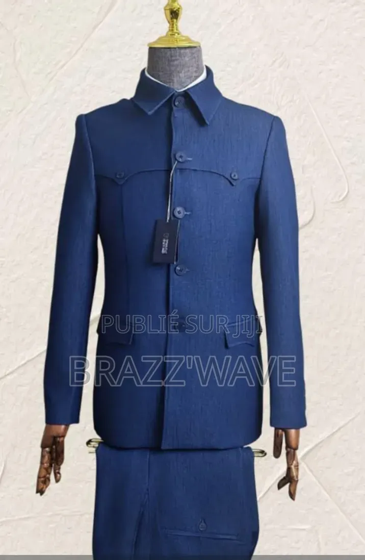 Ensemble Veste Col Mao Et Pantalon De Cérémonie