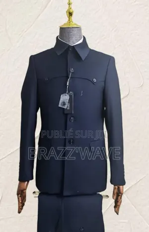 Ensemble Veste Col Mao Et Pantalon De Cérémonie