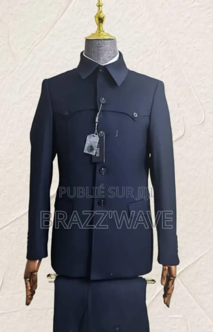 Ensemble Veste Col Mao Et Pantalon De Cérémonie