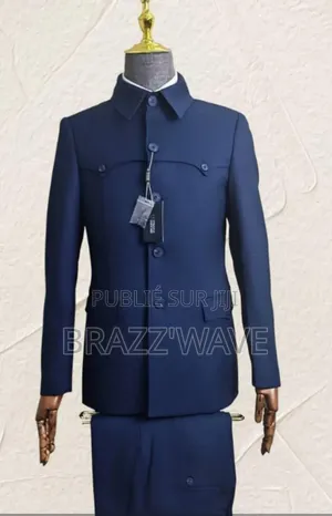 Ensemble Veste Col Mao Et Pantalon De Cérémonie