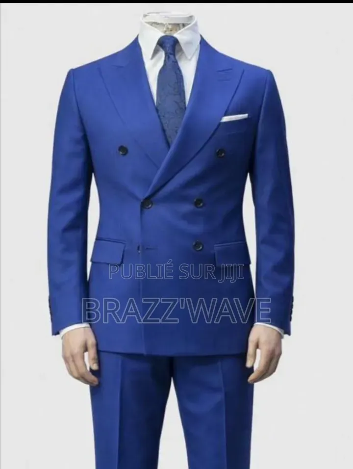 Costume Croisé Bleu Royal De Prestige