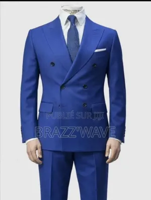 Costume Croisé Bleu Royal De Prestige