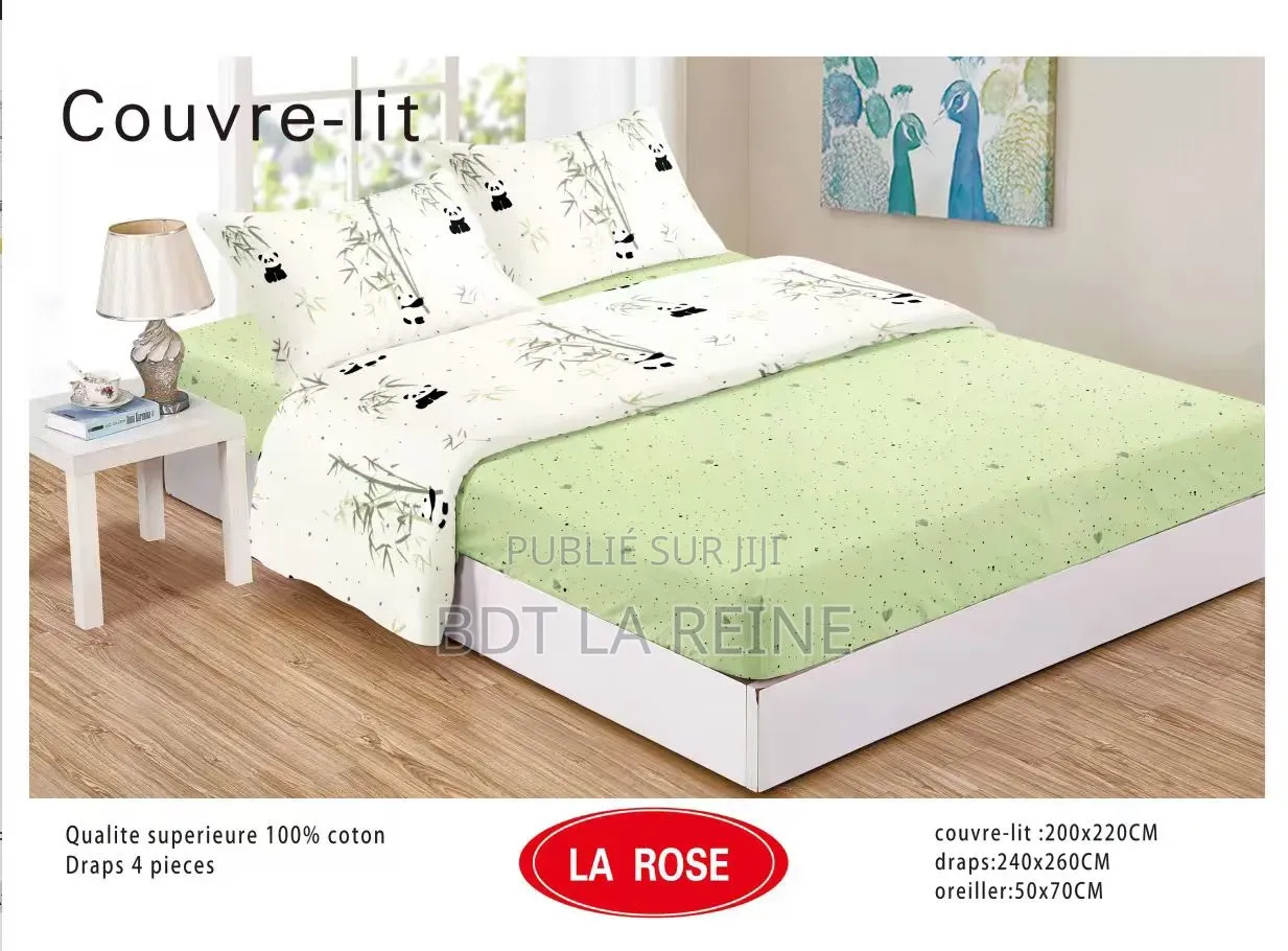 Draps À Housse De Trois Places.