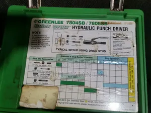 Greenlee 7804sb/7806sb Hydraulic Punch Driver