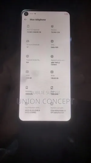 Tecno Camon 18i 128 GB Bleu