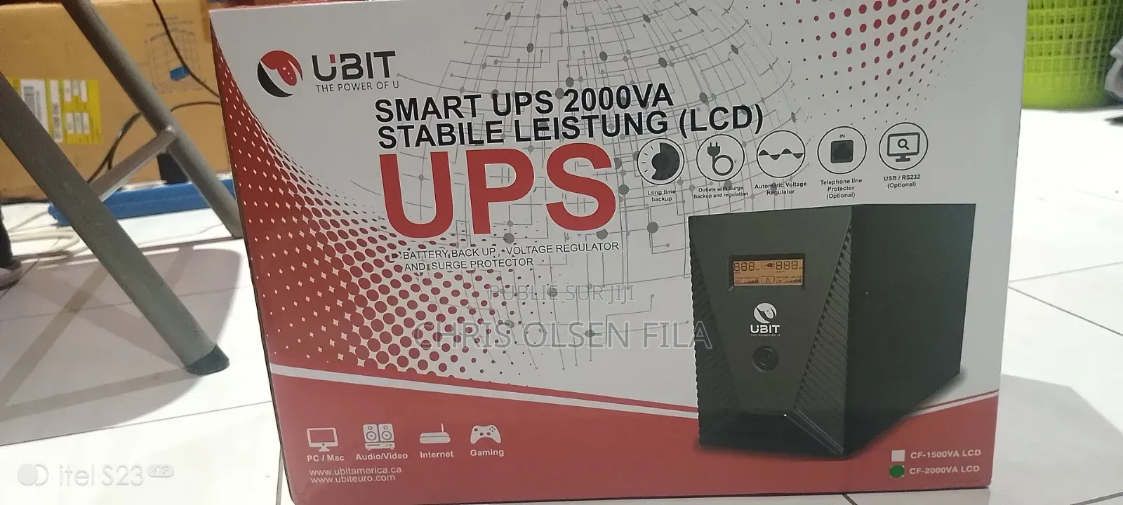 Onduleur Ubit Smart Ups 2000va LCD Neuf -_ Mon Prix : 45,000 Fcfa