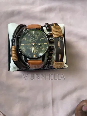  Le Secret De l'Élégance Masculine : Pack Montre + Accessoires Cuir