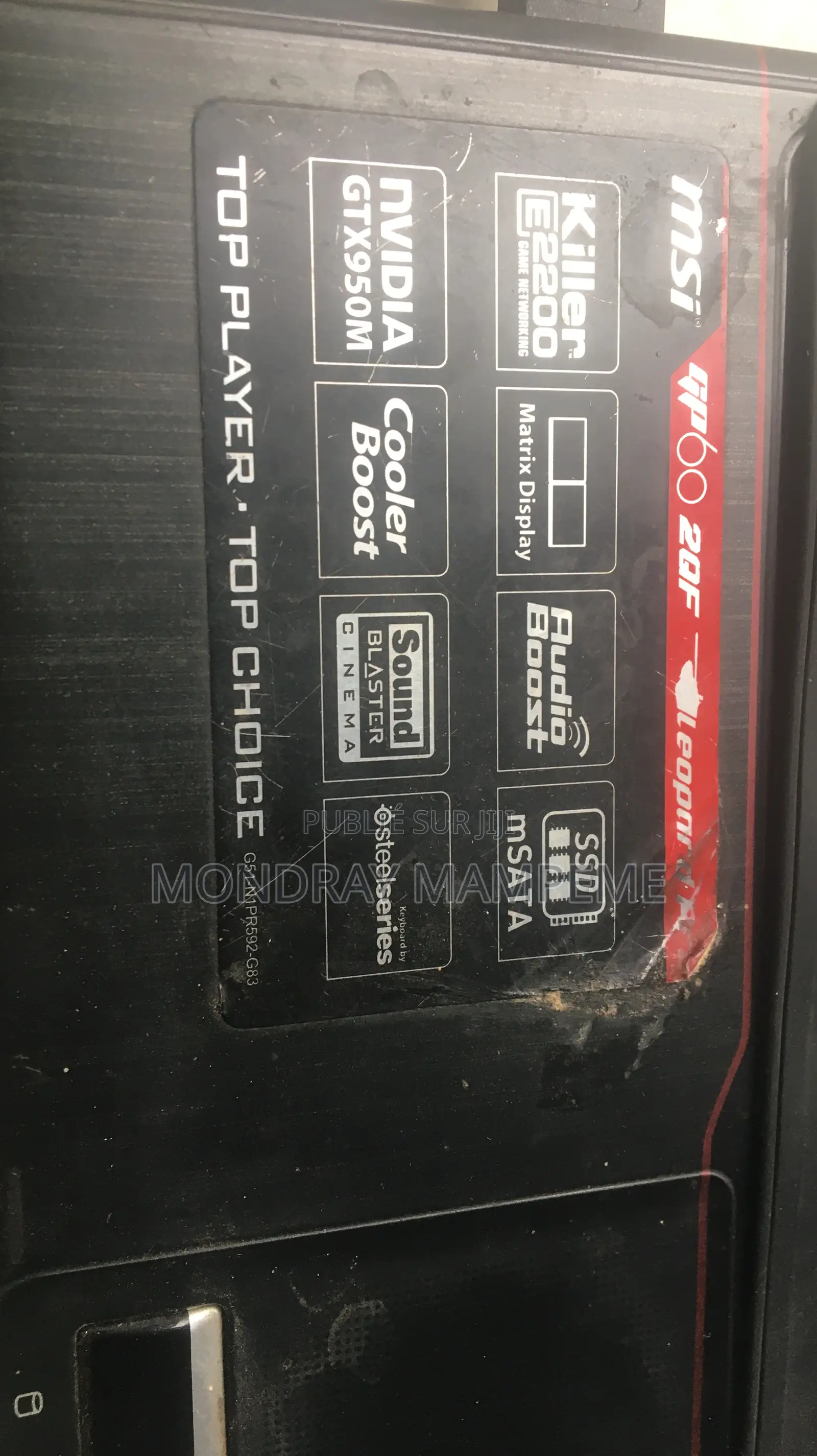 Ordinateur portable MSI GP60 2PE Leopard 8GB Intel Core 5 HDD+SSD 500GB