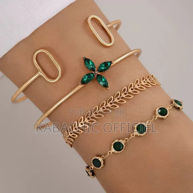 Bracelets Dorés Acier Inoxydable - Lot De 4 Et 5