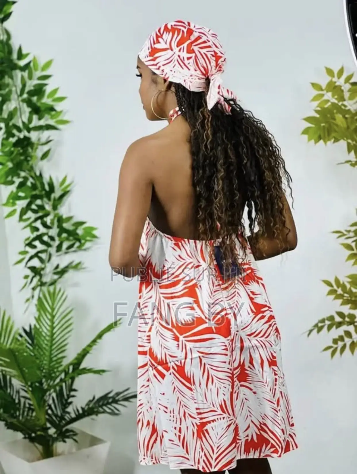 Robe Foulard Dos Nu