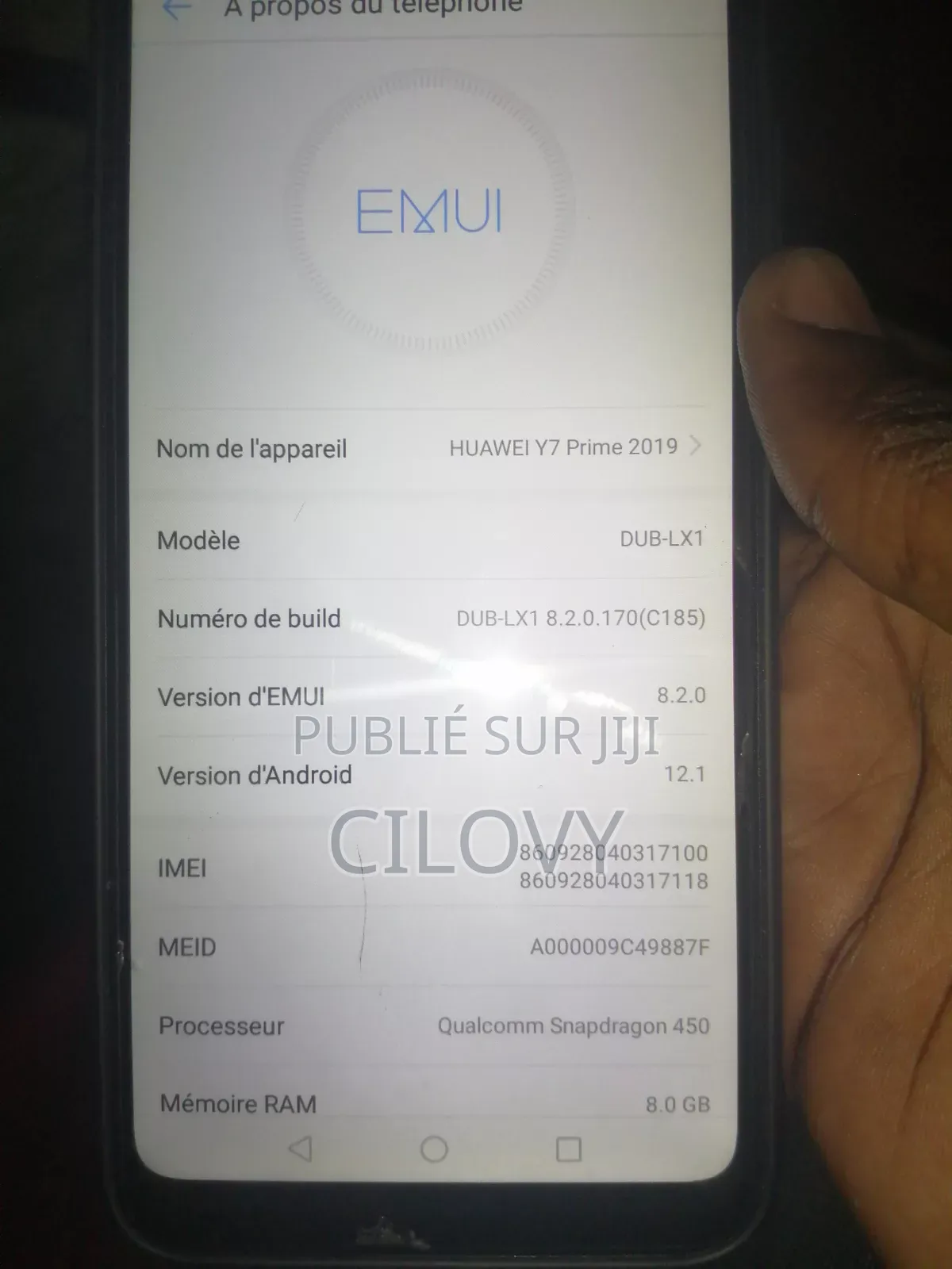Huawei Enjoy 60X 256 GB Noir