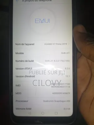 Huawei Enjoy 60X 256 GB Noir