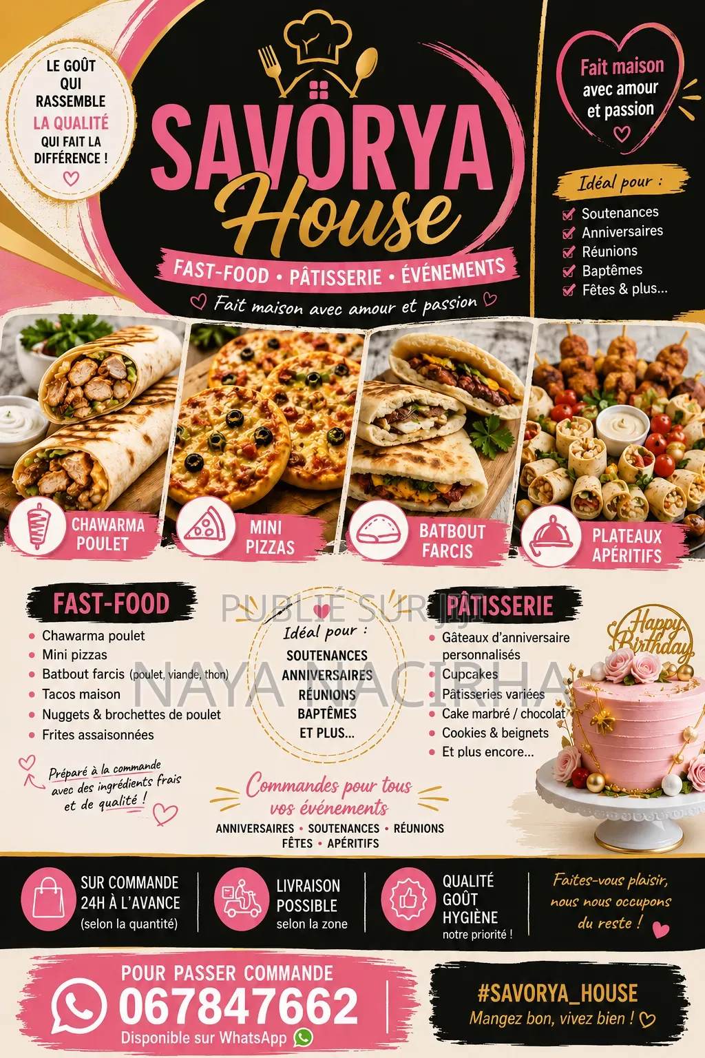 Restaurant Et Pâtisserie en Ligne