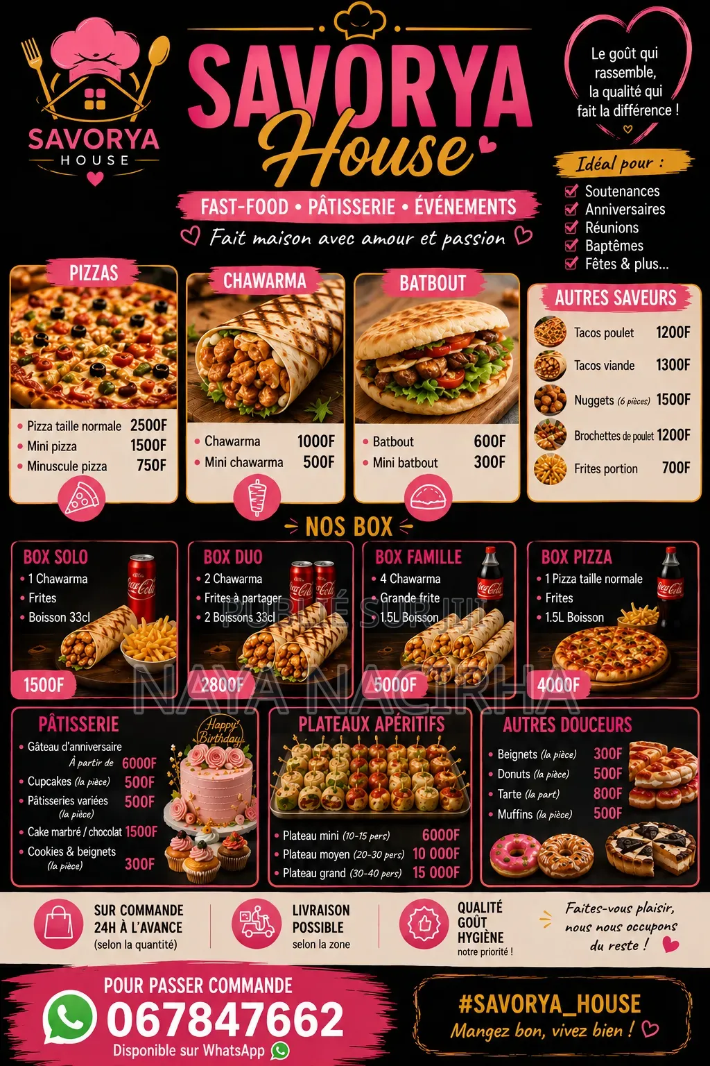 Restaurant Et Pâtisserie en Ligne