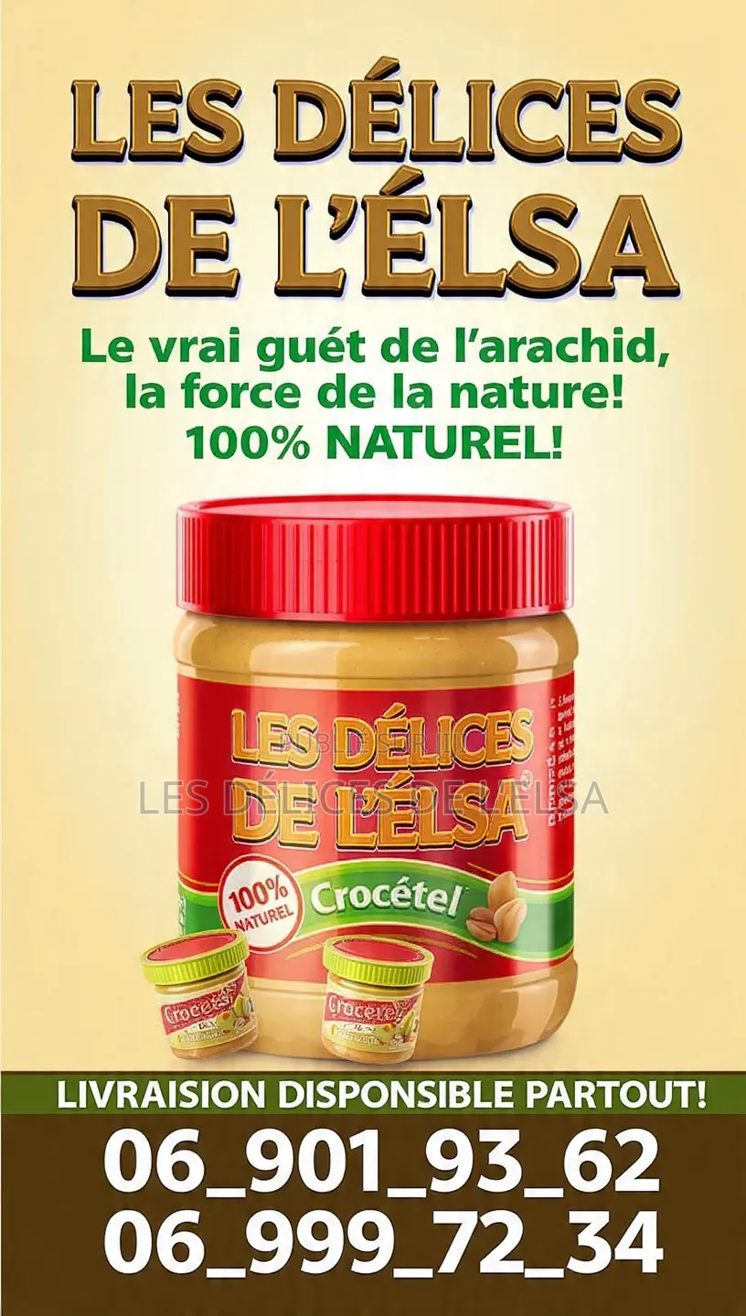 Pâte d'Arachide Les Délices De l'Elsa 3000fcfa
