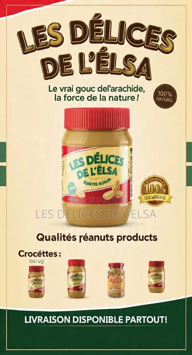 Pâte d'Arachide Les Délices De l'Elsa 3000fcfa