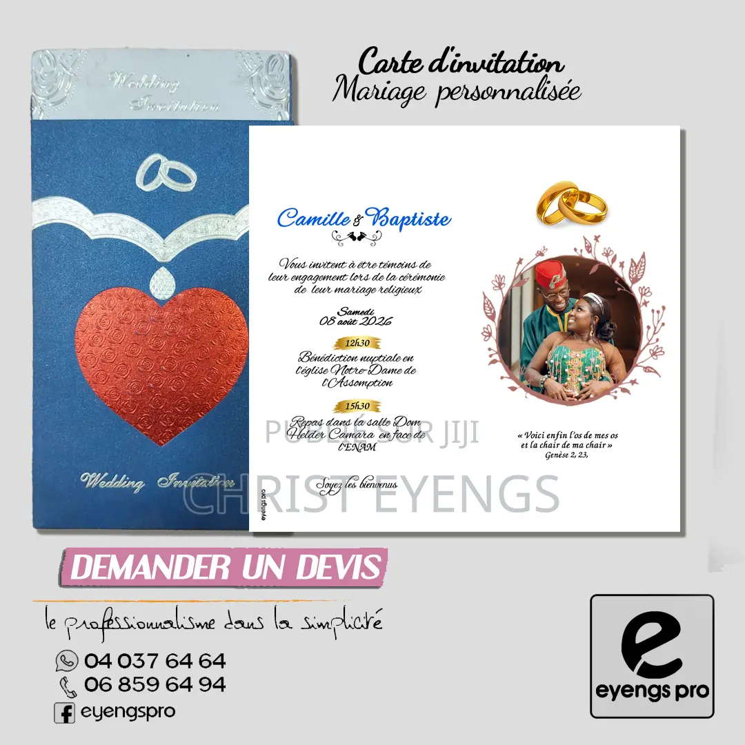 Carte Invitation Mariage