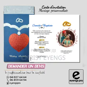 Carte Invitation Mariage