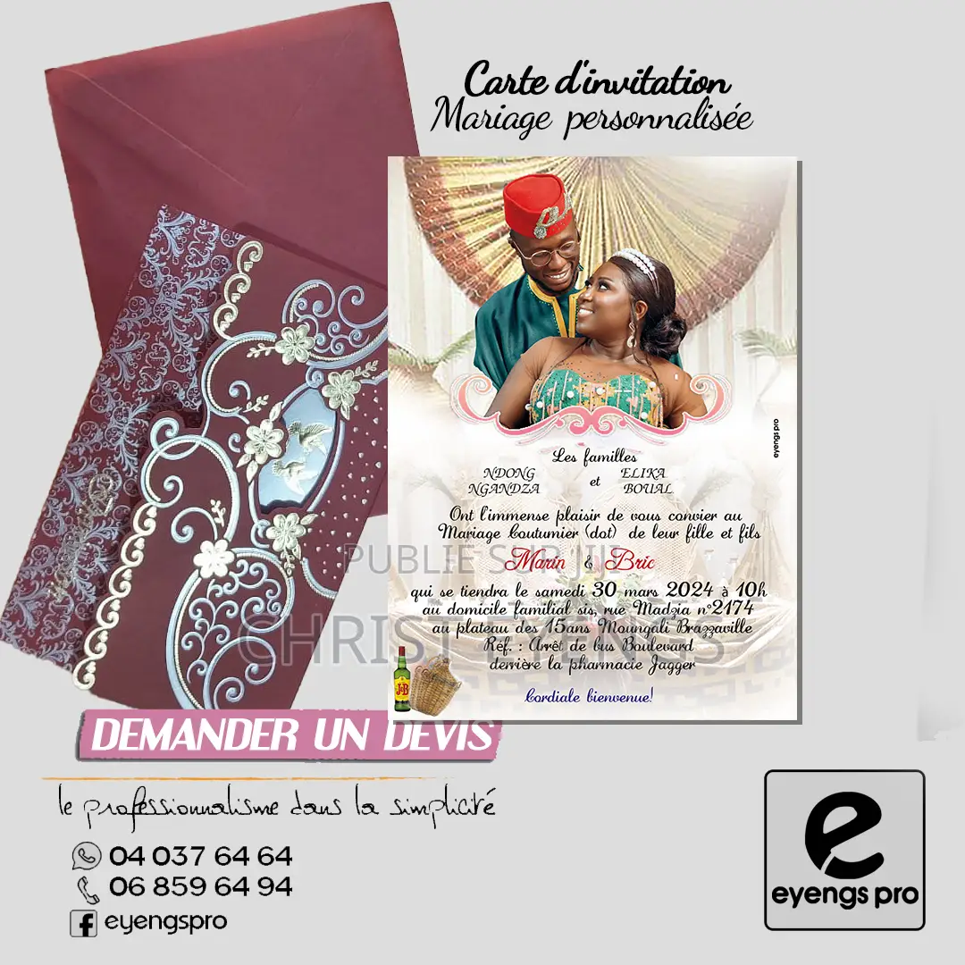 Carte Invitation Mariage