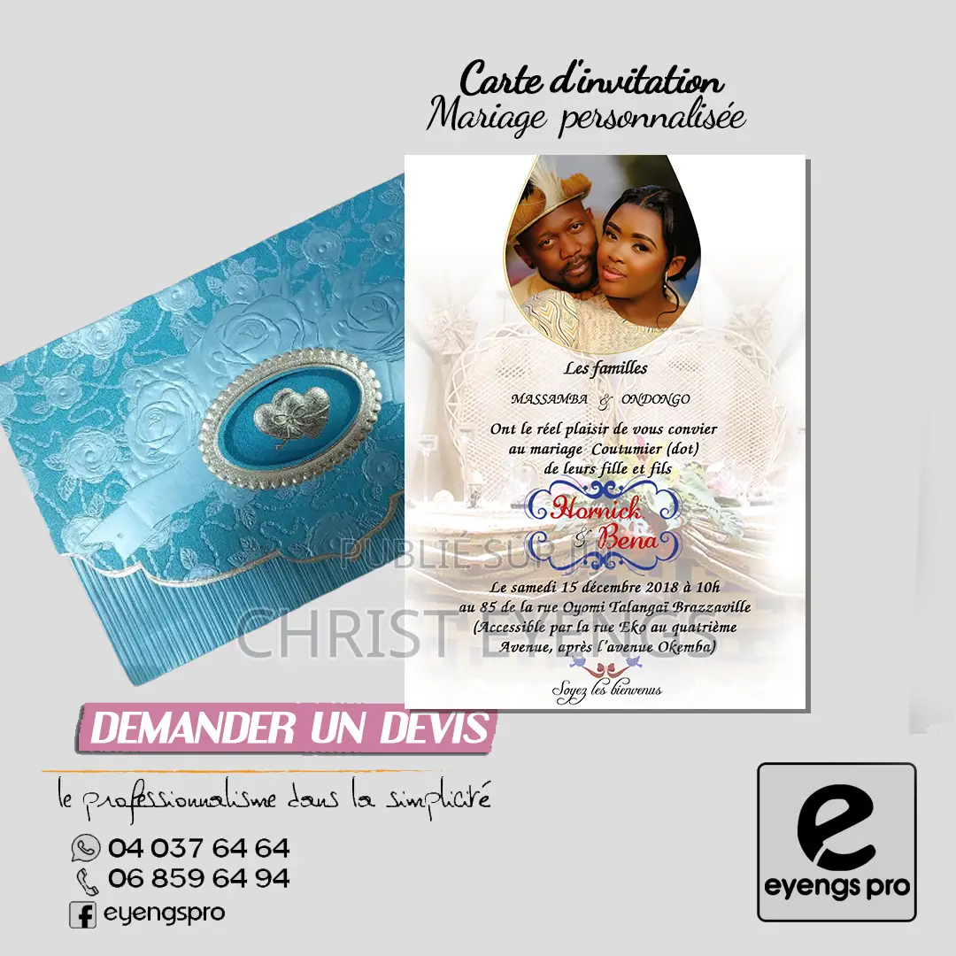 Carte Invitation Mariage