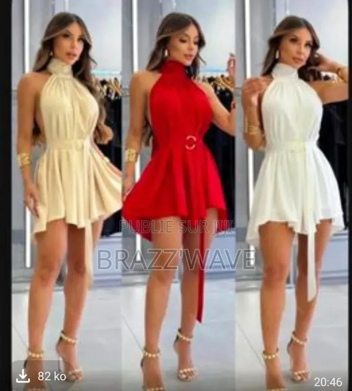 Robe Courte Chic Et Élégante – Plusieurs Coleurs