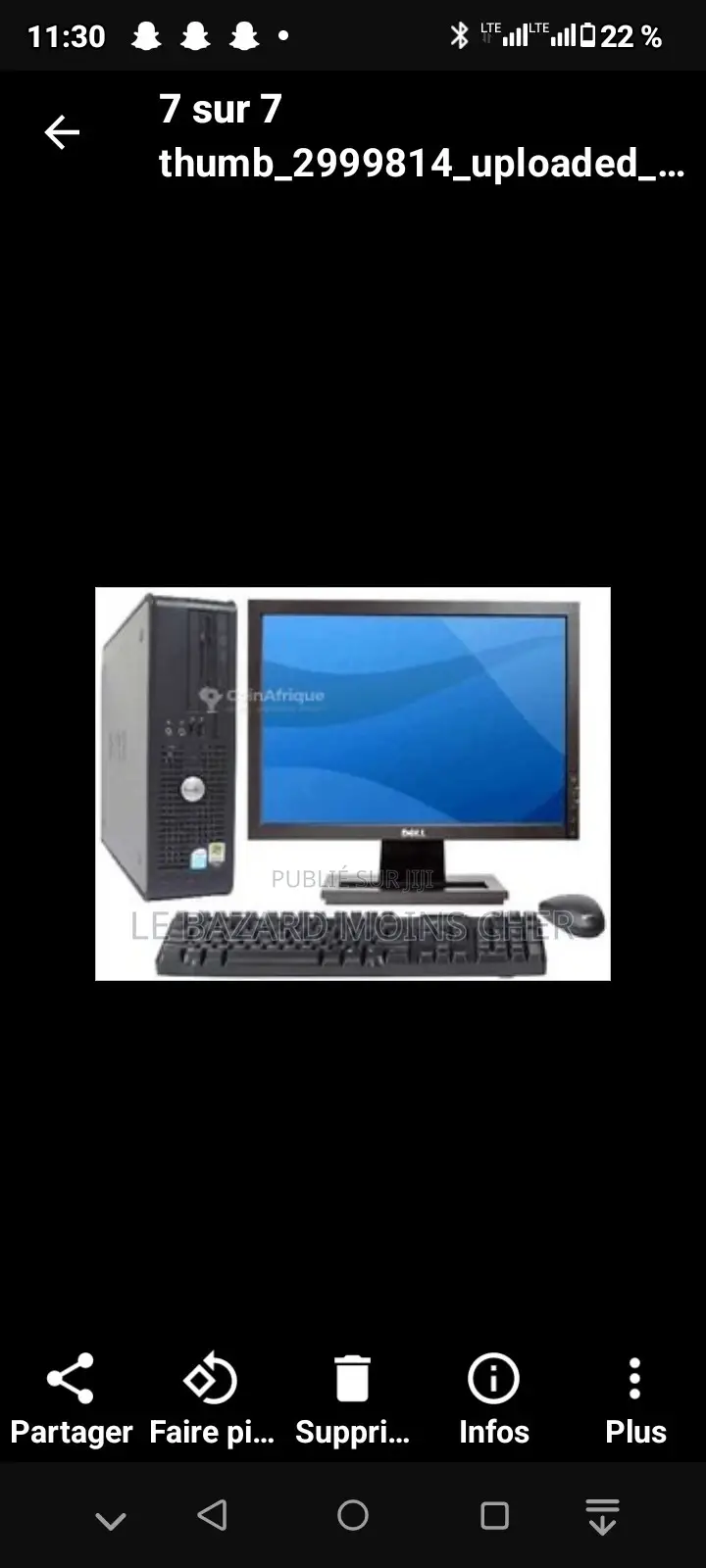Ordinateur de bureau HP 200 G4 4GB Intel Core i5 HDD+SSD 500GB