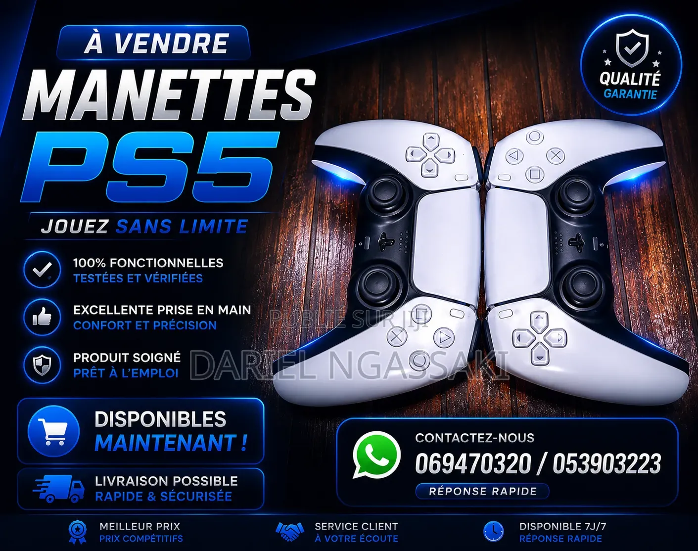 Je Vends Deux Manettes De Ps5