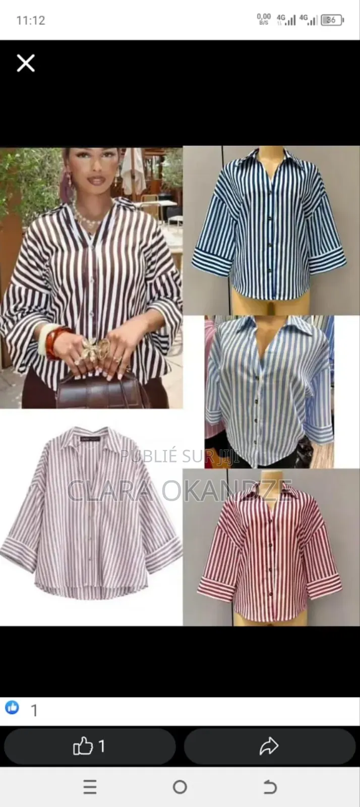 Je Solde Blouse Disponible 3pcs Couleur Rouge,Rose Et Jaune 3ps