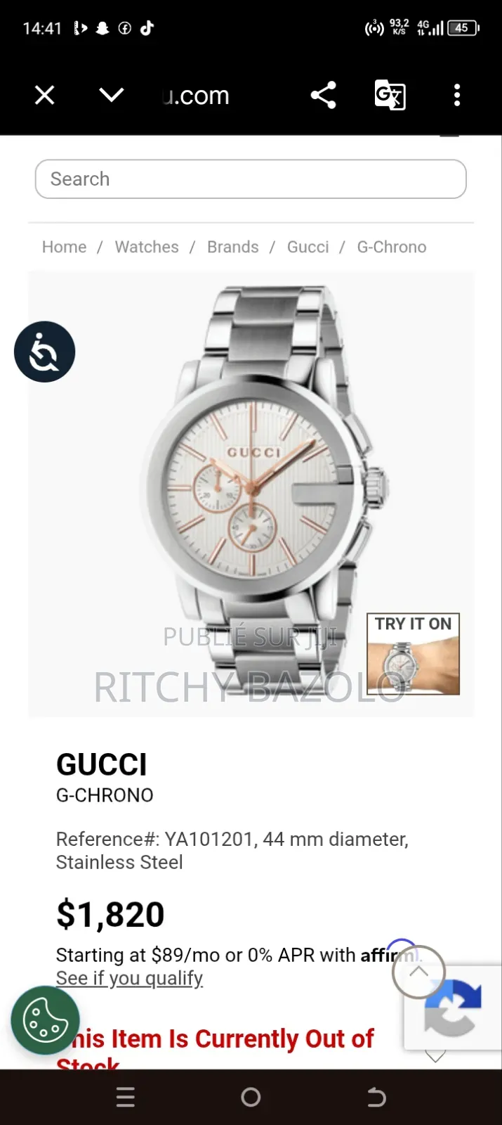 Montre Chronographe