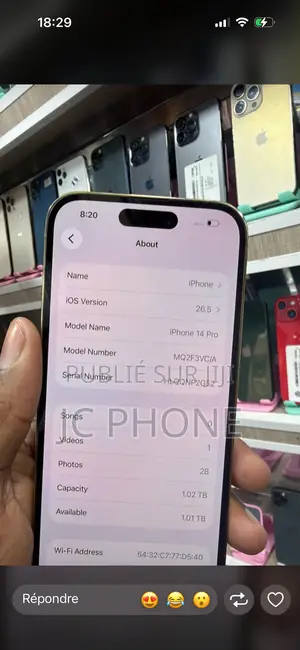 Apple iPhone 14 Pro 128 GB Noir