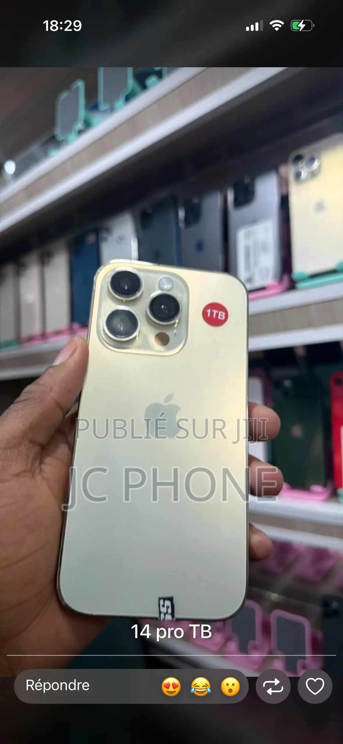Apple iPhone 14 Pro 128 GB Noir