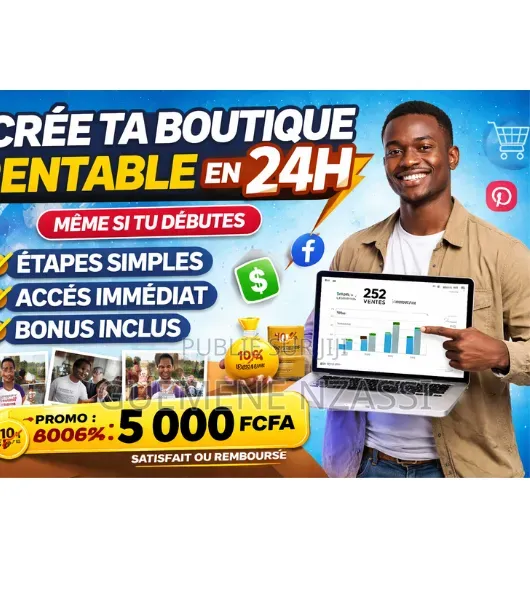 Crée T'a Boutique Rentable en 24h