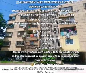 2chbre Appartement dans Aps Immo, Poto-Poto à Vendre