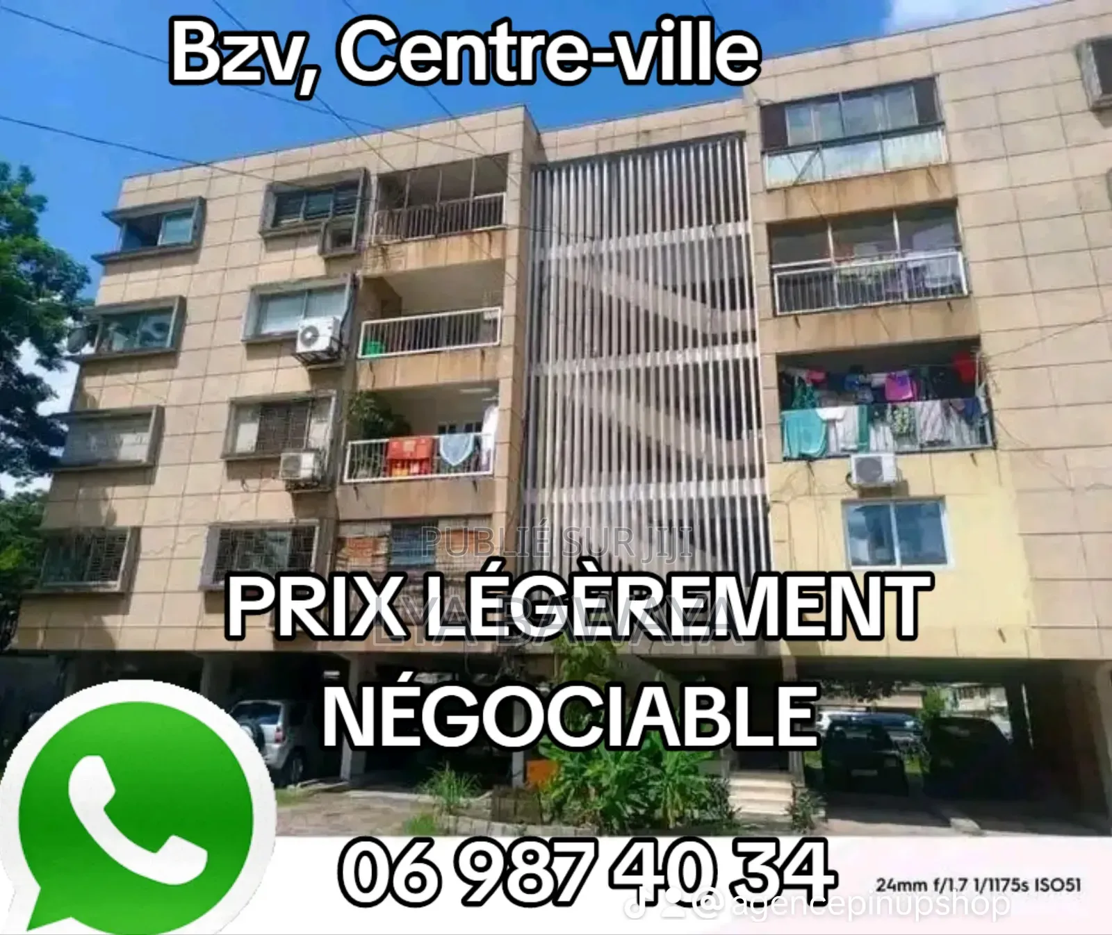 2chbre Appartement dans Aps Immo, Poto-Poto à Vendre