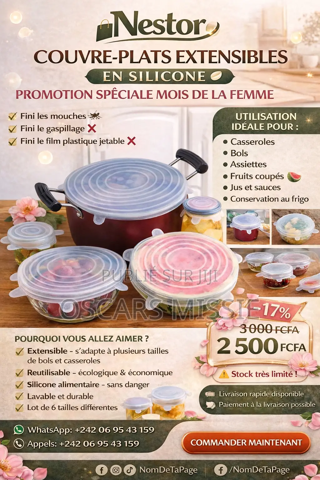 Couvercle en Silicone.