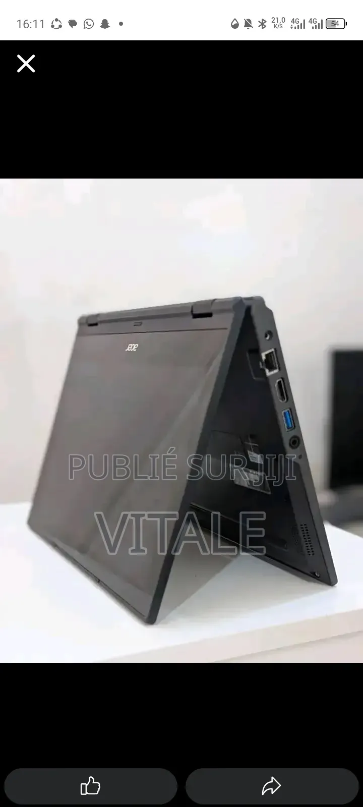 Nouveau Ordinateur portable Acer Autre 4GB Autre eMMC 256GB