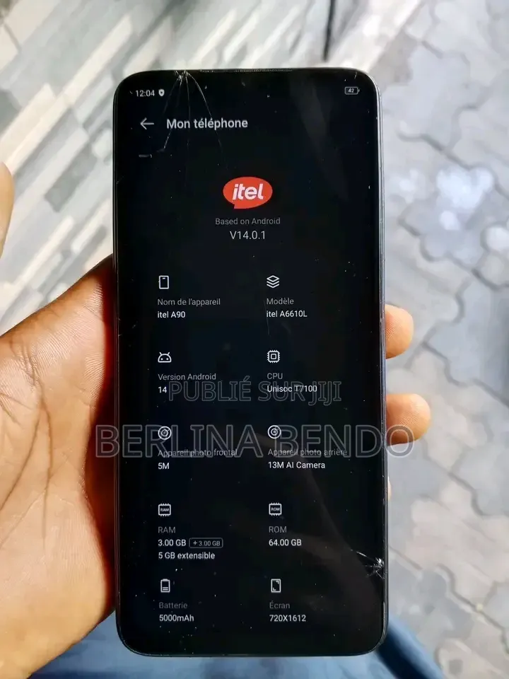 Itel A90 64 GB Gris