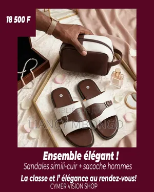 Sandale Simili Cuir + Sacoche