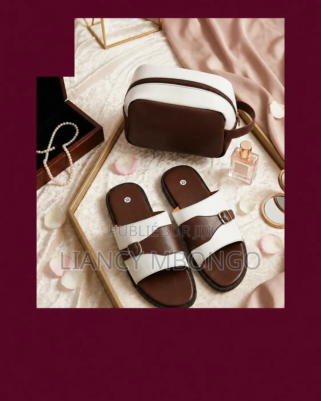 Sandale Simili Cuir + Sacoche