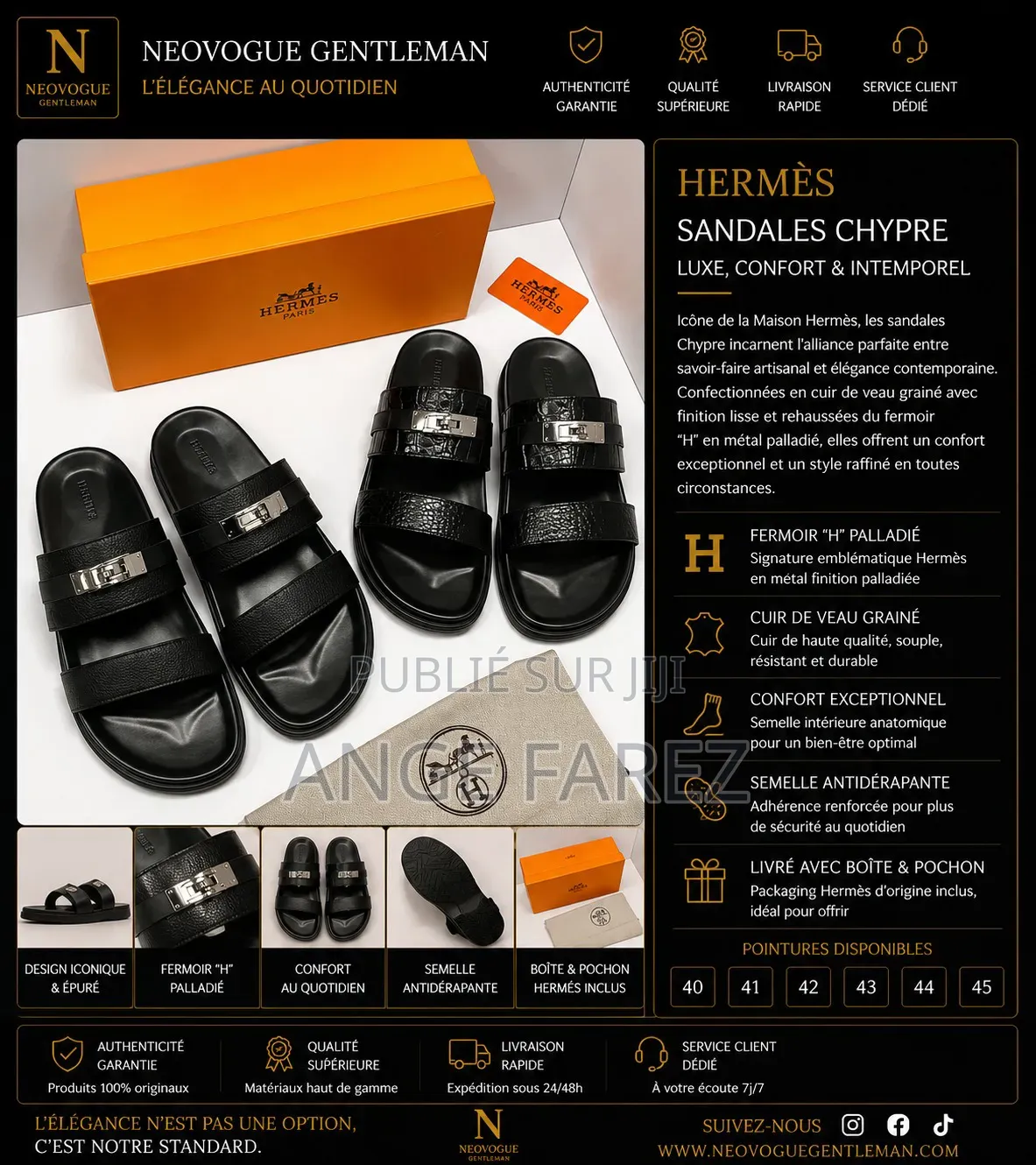 Sandales Homme Luxe