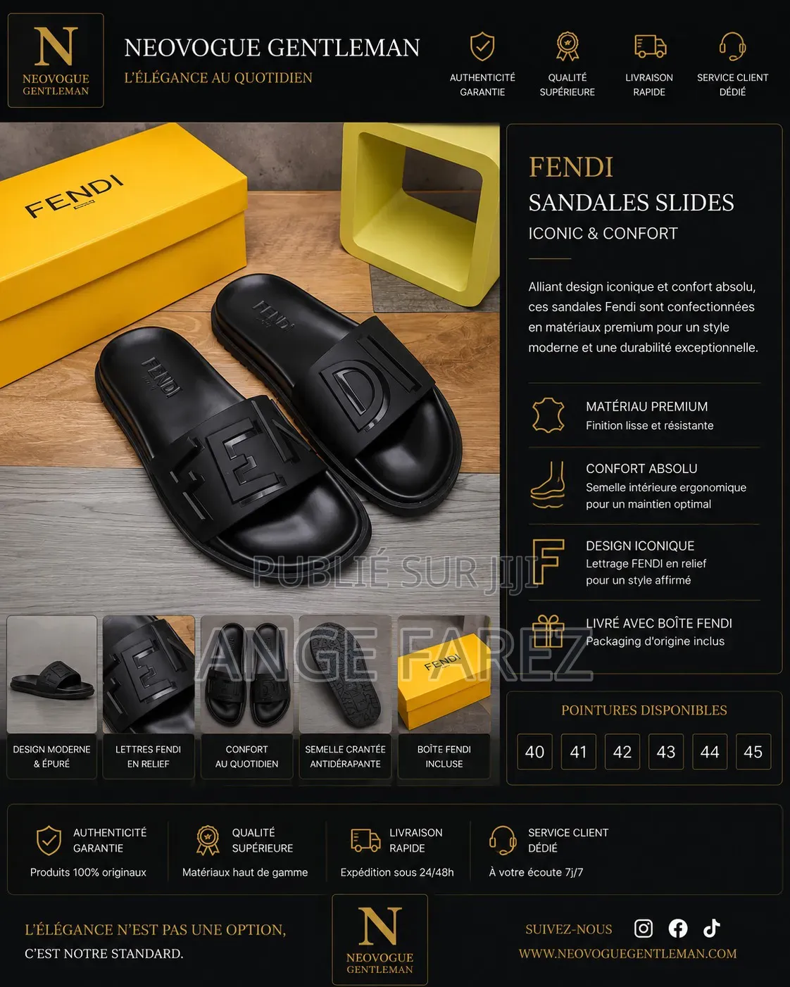 Sandales Homme Luxe