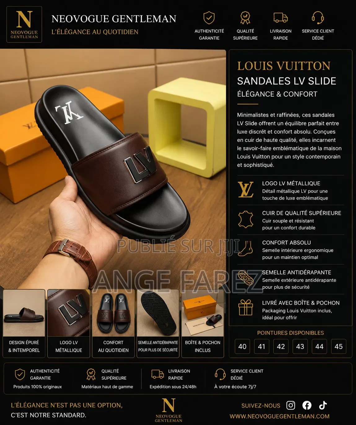 Sandales Homme Luxe