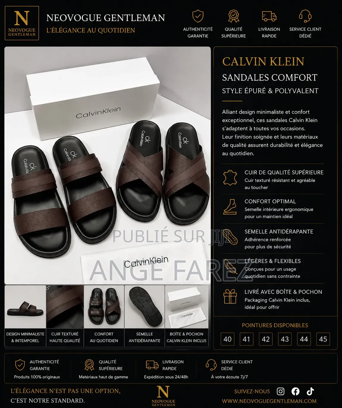 Sandales Homme Luxe