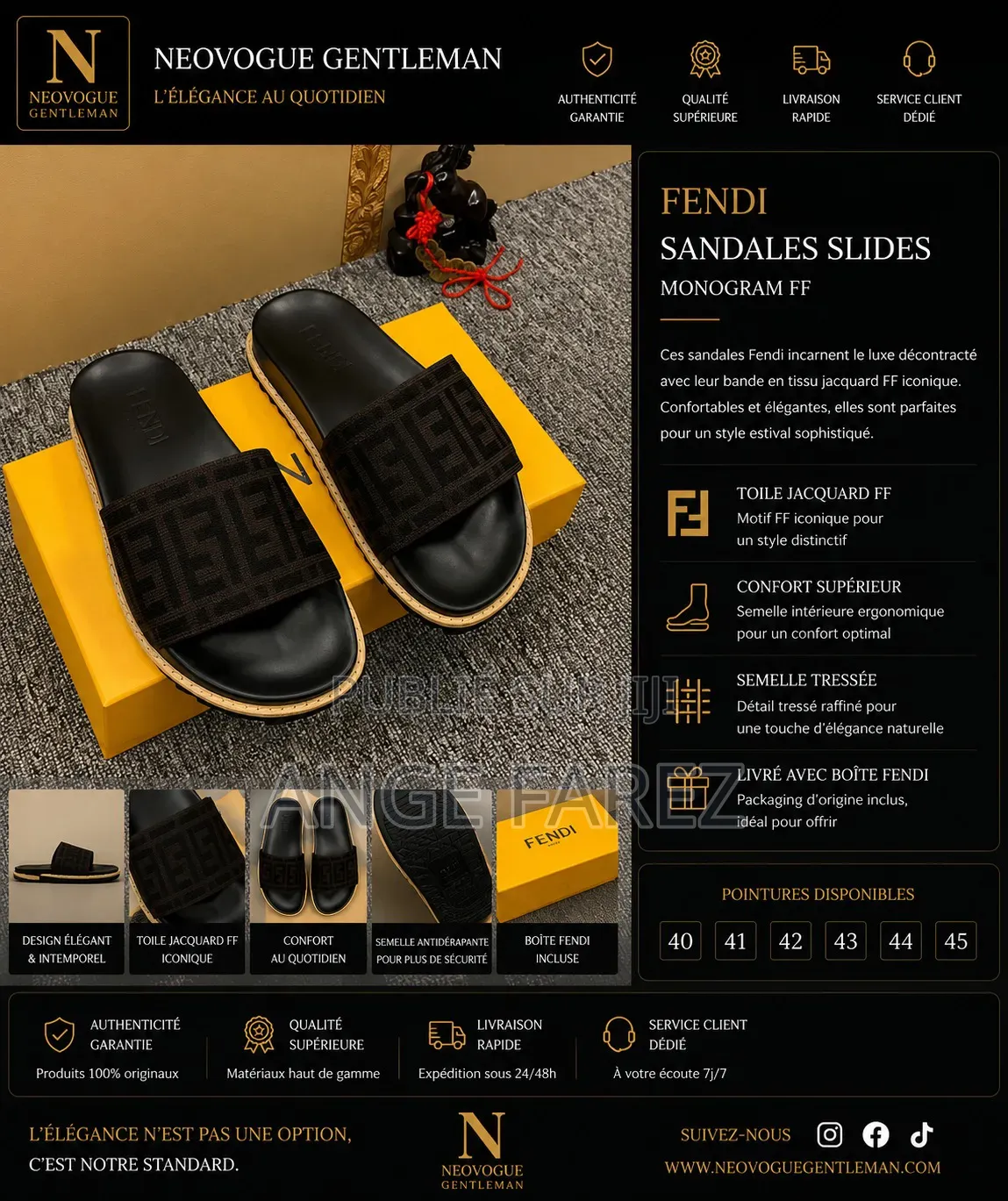 Sandales Homme Luxe