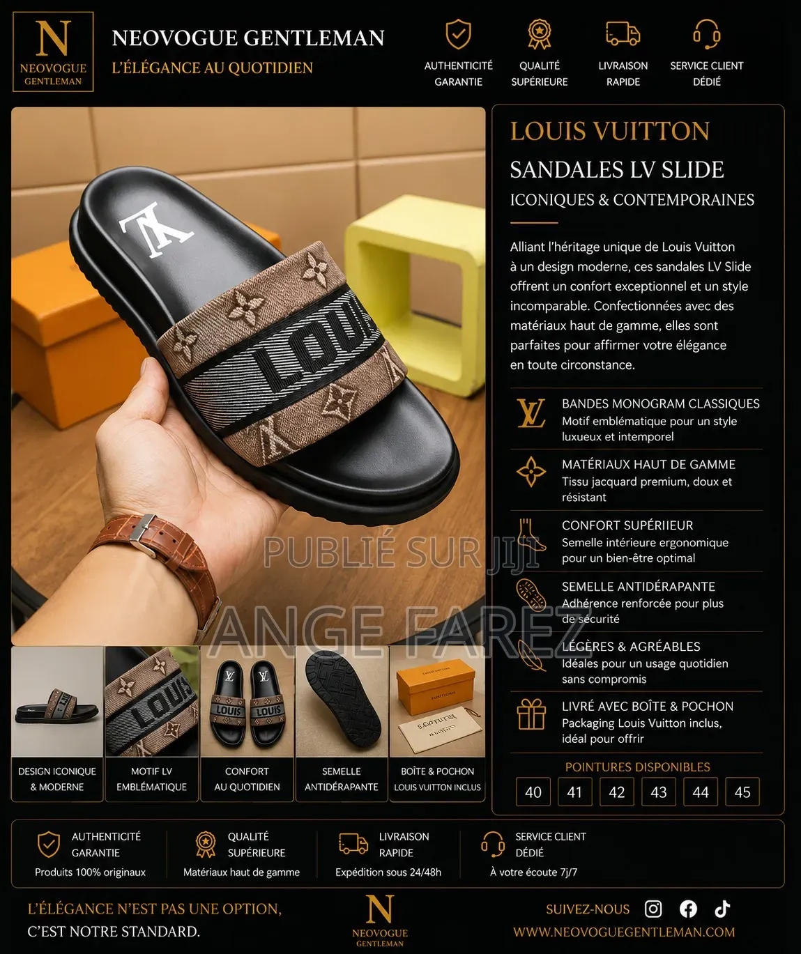 Sandales Homme Luxe