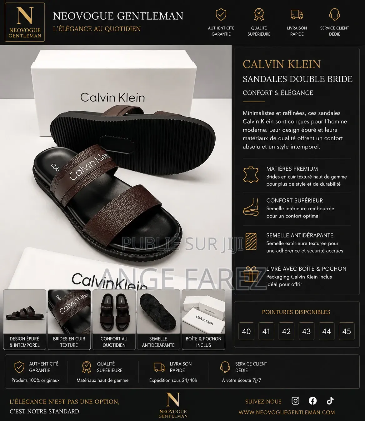 Sandales Homme Luxe
