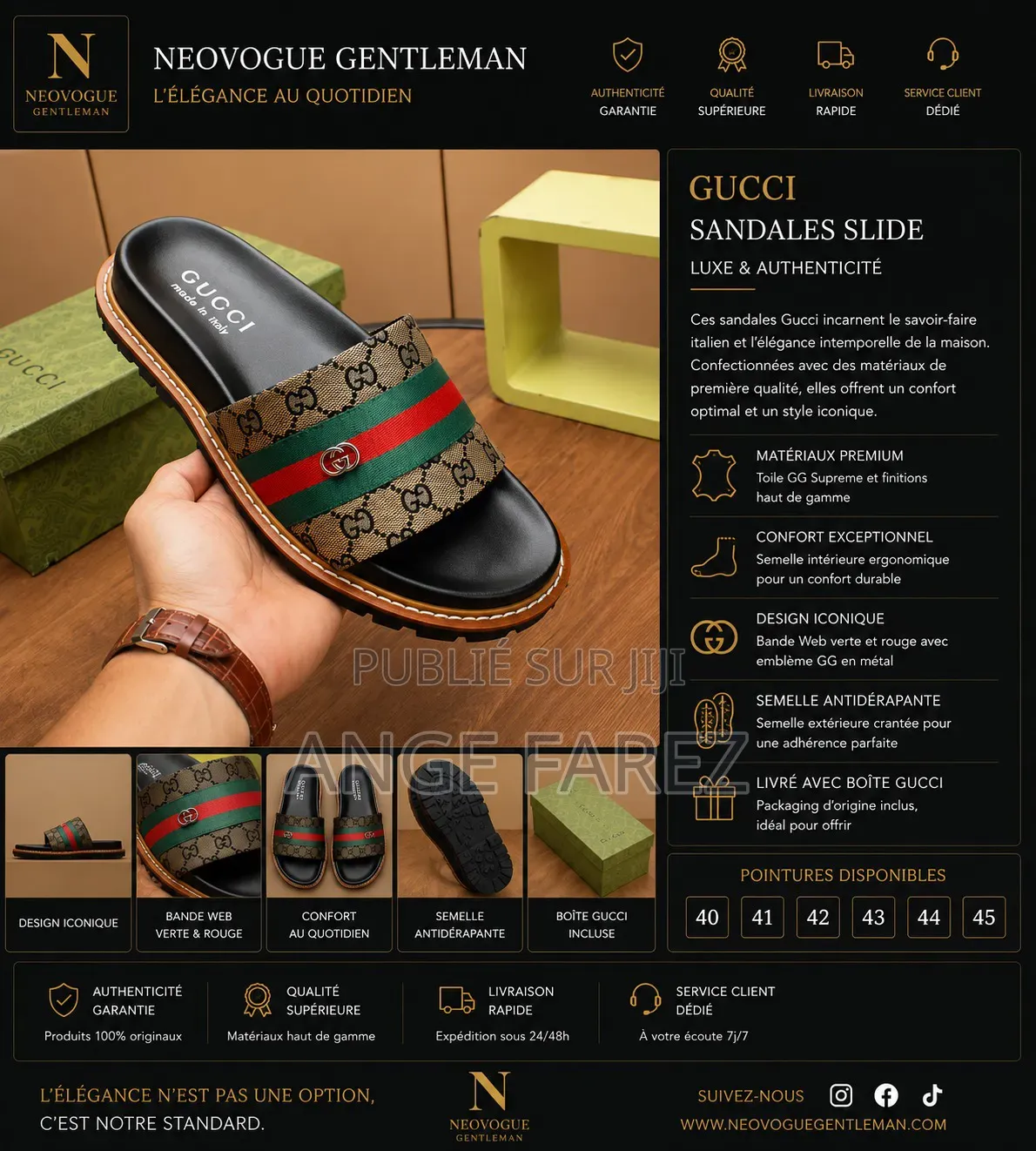Sandales Homme Luxe