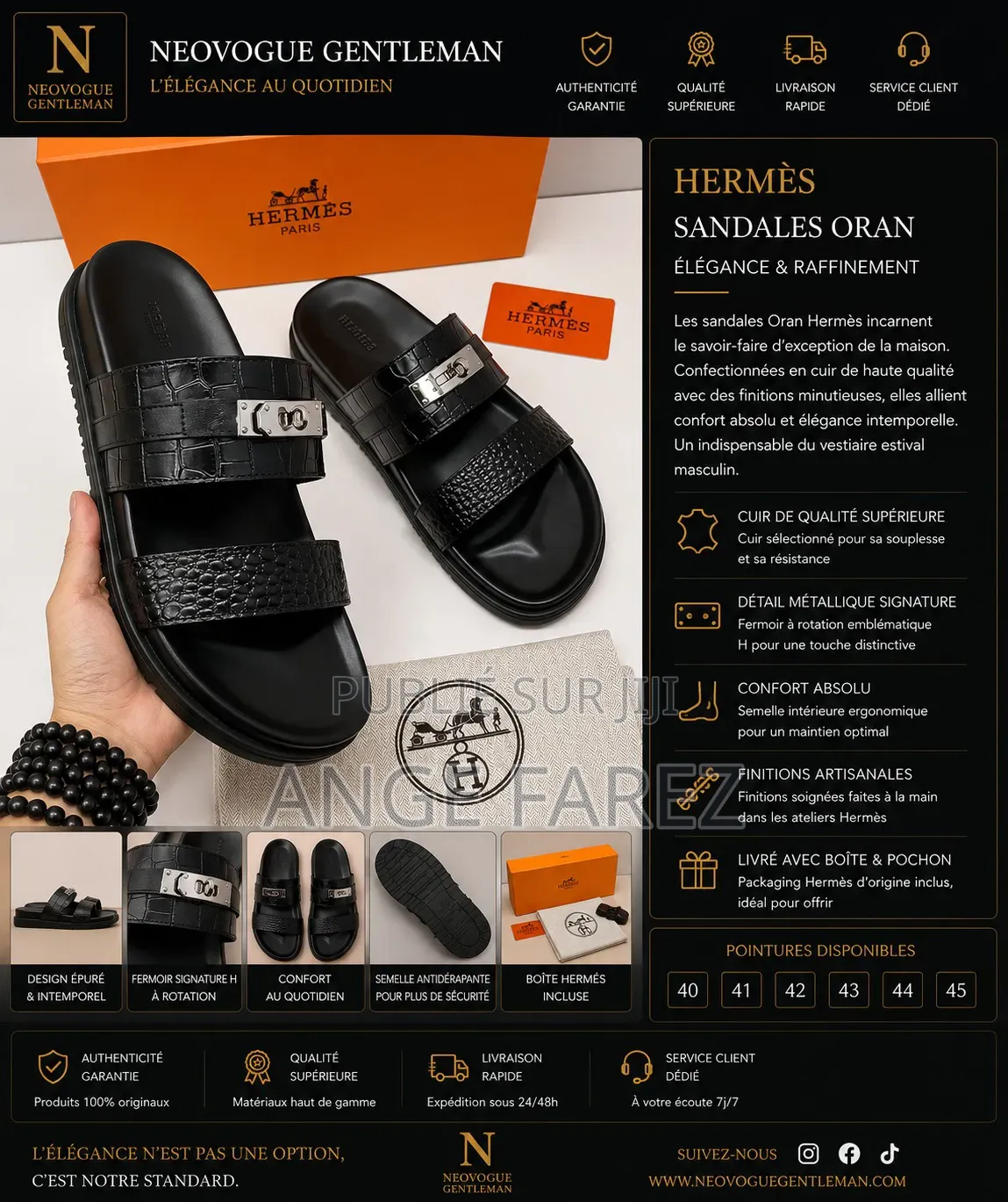 Sandales Homme Luxe