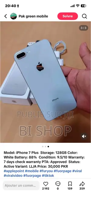 Nouveau Apple iPhone 7 Plus 128 GB Blanc